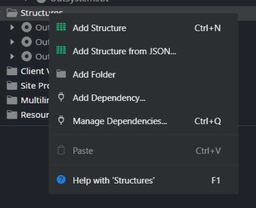 Create a structure