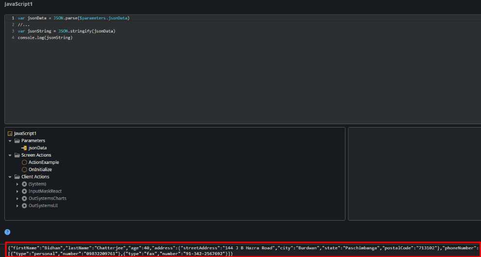 you then can convert that JavaScript object into a JSON string by using the JSON.stringify method